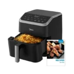 Midea Digital Air Fryer 5.5QT – HeatXpress Rapid Air Technology, 9 Preset Menus, 1500W
