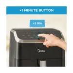 Midea Digital Air Fryer 5.5QT – HeatXpress Rapid Air Technology, 9 Preset Menus, 1500W