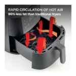 Kenwood 9L Digital Air Fryer with Grill Function – 1500W, Touch Screen, 8 Presets HFP92.000BK