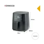 Kenwood 9L Digital Air Fryer with Grill Function – 1500W, Touch Screen, 8 Presets HFP92.000BK