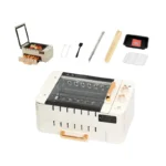 Indoor BBQ Kebab Skewers Grill – Smokeless Auto Rotating Electric Barbecue Grill with Rotisserie, 3-In-1 Tabletop Grill with Dual-Zone 1000W