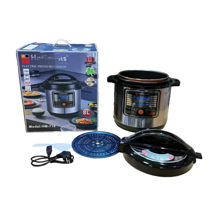 Hoffmans 8L Electric Pressure Cooker With Steamer 1600W – HM-719