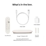 Google TV Streamer 4K – 32GB Smart Streaming Device with Voice Remote, Dolby Vision & Dolby Atmos