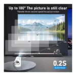 Sucetiho 4K/8k Portable Mini LED Smart Projector with Android 11 & Rotatable Stand