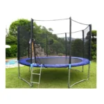 10ft Outdoor Trampoline with Safety Enclosure Net & Ladder – Round