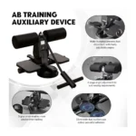 Portable Sit-Up Bar Foot Holder with Resistance Band – Ab Training Device