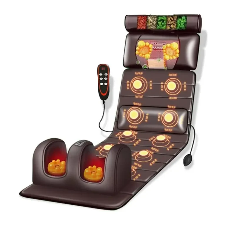 Full Body Massage Cushion Mat with Heat Therapy & Removable Neck Pillow