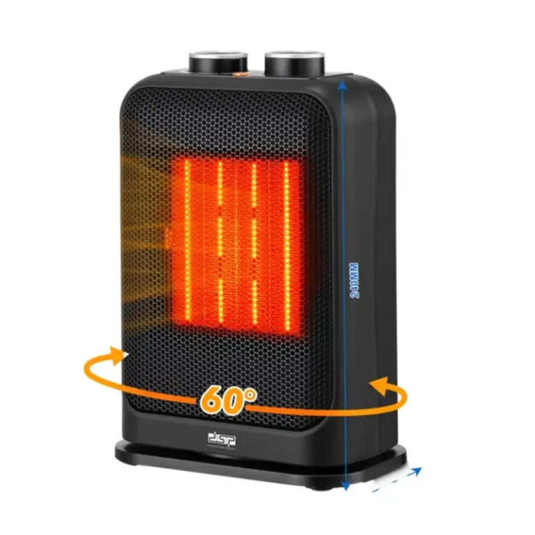 DSP KD3102 Smart Fan Heater – 2000W PTC Heating with 60° Oscillation