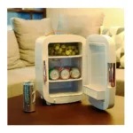 Geepas 10L Mini Refrigerator GRF63052 Portable AC/DC Fridge with Semiconductor Direct Cooling