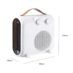 Geepas GFH28547 Portable Fan Heater 2000W – Adjustable Thermostat, 3 Heat Modes