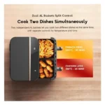 Oraimo NutriFry Duo 8L (4L + 4L) Dual Basket Air Fryer – 2800W Smart LED Touch with Viewing Window OH-AF510N