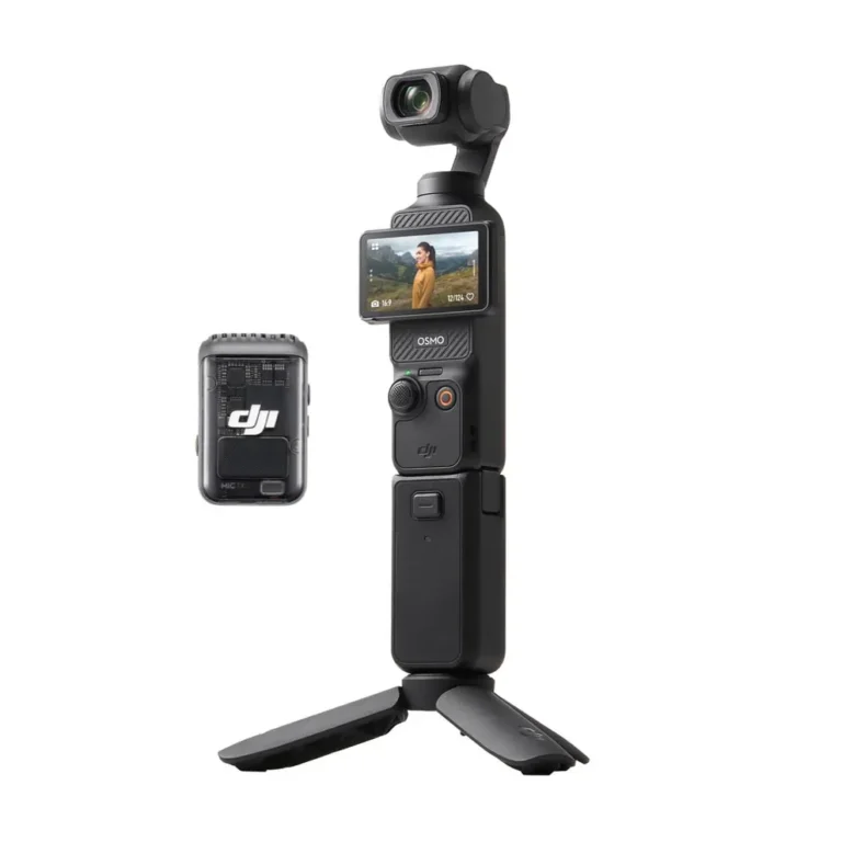 DJI Osmo Pocket 3 Creator Combo – 1-Inch CMOS 4K Stabilized Vlogging Camera with 3-Axis Gimbal & Rotatable Touchscreen