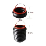 Car Folding Bucket Trash Bin 4L Collapsible Waterproof Car Garbage & Storage Container