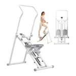 Stair Climber Stepper – Folding Vertical Climber Cardio Exercise Machine with LCD Monitor