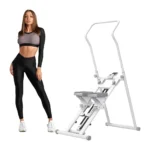 Stair Climber Stepper – Folding Vertical Climber Cardio Exercise Machine with LCD Monitor