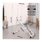 Stair Climber Stepper – Folding Vertical Climber Cardio Exercise Machine with LCD Monitor