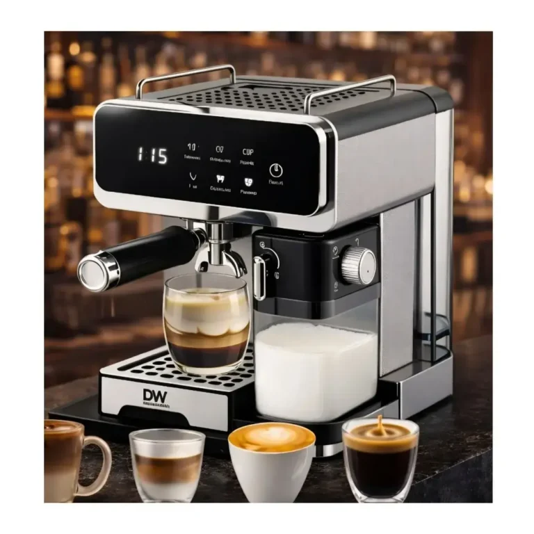 Digiwave DWCM-1600 Automatic Coffee Maker 1350W Espresso, Latte & Cappuccino with Touch Control