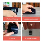Door Stop Alarm Security Door Stopper 125dB Anti-Theft Alarm