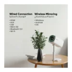 Green Lion Nova Smart Portable Projector 720P HD, Android, 100 ANSI Lumens, Wireless Mirroring, Bluetooth/Wi-Fi, Built-in Speaker, Auto Keystone, FHD Support, Remote Control