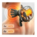 Master Hand Neck & Shoulder Massager with Heat Cordless Shiatsu Deep Tissue Massager, 2 Speed Modes