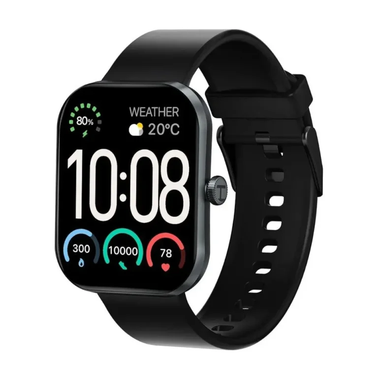 Haylou Watch S6 Smart Watch 2.01" HD Bluetooth Calling Smartwatch, 127 Sports Modes, IP68 Waterproof Fitness Tracker - Black