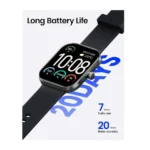 Haylou Watch S6 Smart Watch 2.01" HD Bluetooth Calling Smartwatch, 127 Sports Modes, IP68 Waterproof Fitness Tracker - Black