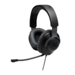 JBL Quantum 100 Wired Gaming Headset  Over-Ear Headphones with Detachable Mic - Black
