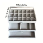 Acrylic Jewelry Storage Box 3 Drawer Velvet Jewelry Organizer