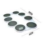 Lazy Susan Turntable Rotating Serving Tray 360° Rotation, Expandable 8-Plate Design