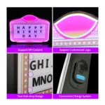 LED Club Bottle Presenter Luminous Bottle Service Sign Board with Color
