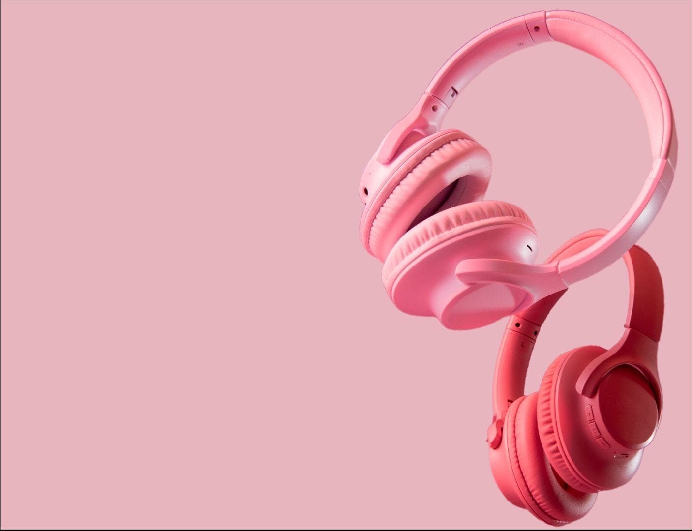 Pink header banner logo