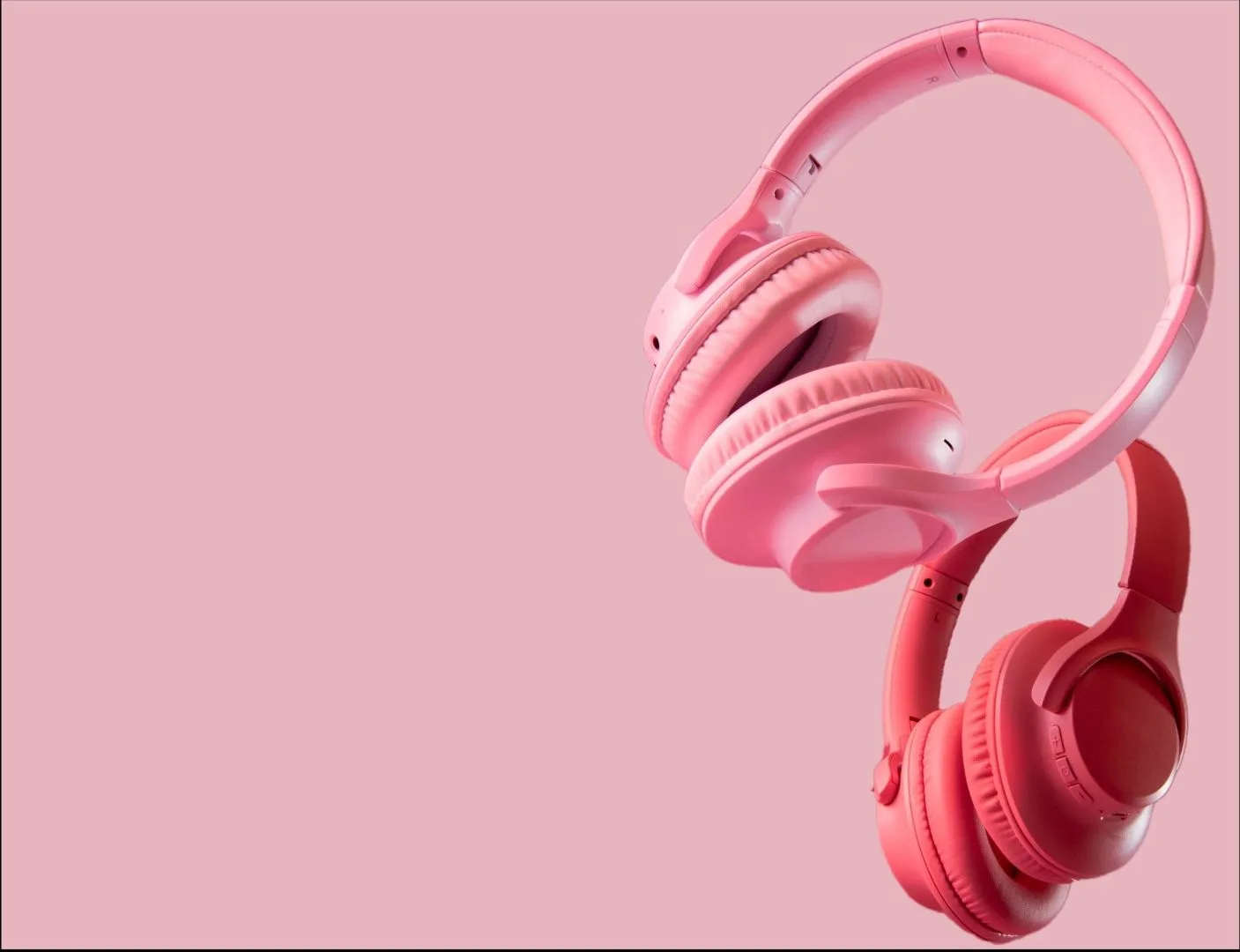 Pink header banner logo