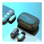 Porodo Double Wireless Lavalier Microphone PD-LFST189-BK – Lightning & Type-C, Noise Reduction, Plug & Play