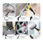 RAF R.1028 10-in-1 Handheld Steam Cleaner 1000W Pressurized Cleaning Machine 350ml