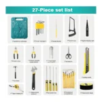 27pcs Repair Tool Kit Multipurpose Maintenance Tools Set
