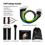 11pcs Resistance Band Fitness Set – Full Body Home Training Kit Exercise Bands