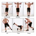 11pcs Resistance Band Fitness Set – Full Body Home Training Kit Exercise Bands