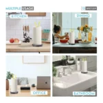 Kitchen Paper Roll Holder – Anti-Slip Weighted Base Stand for Paper Towels