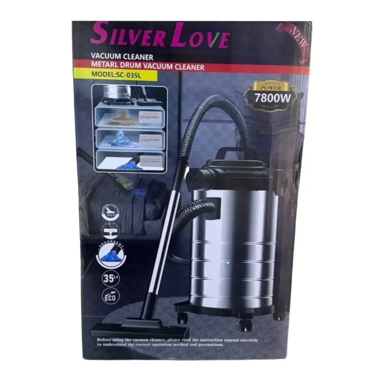 Silver Love SC-035L 35Litre Metal Drum Wet & Dry Vacuum Cleaner with Blower