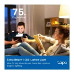 TP-Link Tapo L535E Smart Wi-Fi Light Bulb, Multicolor, E27 LED, 1055 Lumens, Voice & App Control, Dimmable, 25,000 Hr Lifespan