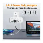 7-in-1 Multi-Port Converter Socket Extension Cable with Night Lamp