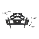 26 Inch to 90 Inch Heavy-Duty Double Arm Full Motion TV Wall Mount Bracket – Swivel, Tilt & Extendable NL-602