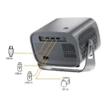 A10 Android Smart Mini Projector 720p HD, 4K Video Support, Wi-Fi, Bluetooth