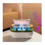 Cloud Rain Humidifier Water Drip 7 Color LED Rainfall Aroma Diffuser with Rain Sound, 250ml Auto Shut-Off Silent Night Lamp
