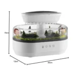 Cloud Rain Humidifier Water Drip 7 Color LED Rainfall Aroma Diffuser with Rain Sound, 250ml Auto Shut-Off Silent Night Lamp