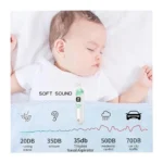 Electric Baby Nasal Aspirator – Automatic Nose Cleaner with 3 Silicone Tips, Adjustable Suction, Music & Light