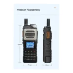 Baofeng UV-25 Tri-Band Walkie Talkie 10W Long Range Radio – USB Type-C Rechargeable, 999 Channels