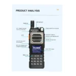 Baofeng UV-25 Tri-Band Walkie Talkie 10W Long Range Radio – USB Type-C Rechargeable, 999 Channels