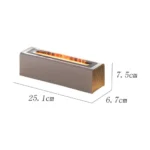 Flame Effect Cool Mist Humidifier 150ml USB Aromatherapy Diffuser with 7 Color LED Lights & Quiet Operation