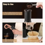 High Precision Manual Coffee Grinder Conical Burr, Stainless Steel, 35g Capacity